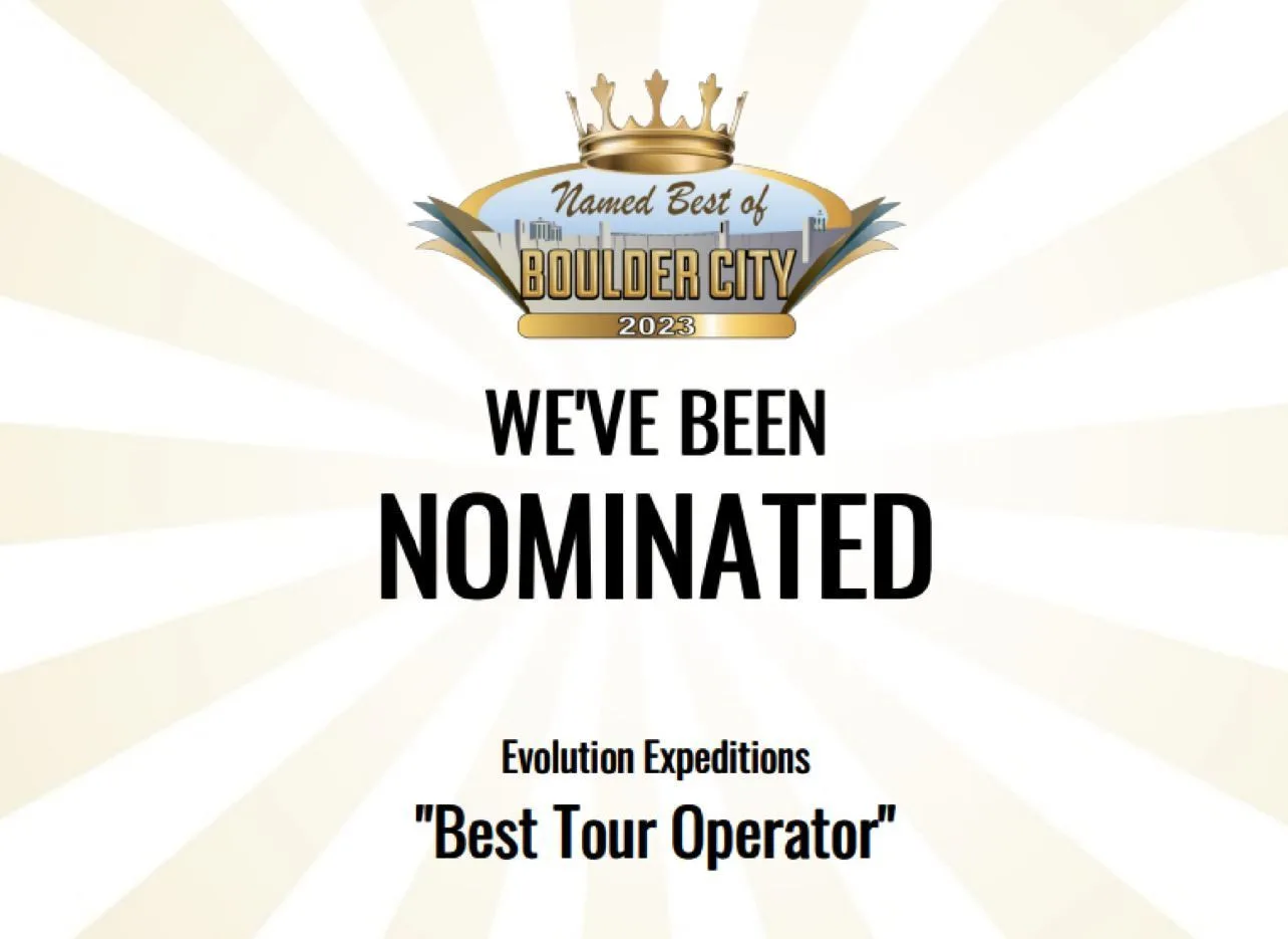 Evolution Expeditions 2023 Best of Boulder City contest nomination