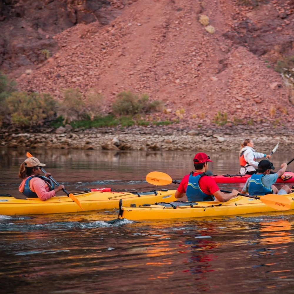 Kayaker enjoying an outdoor adventure near Las Vegas