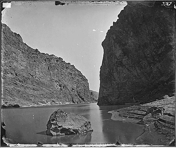 Historic image of Black Canyon near the Colorado River.