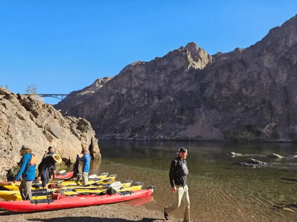 Kayakers enjoying a sunny day on the water