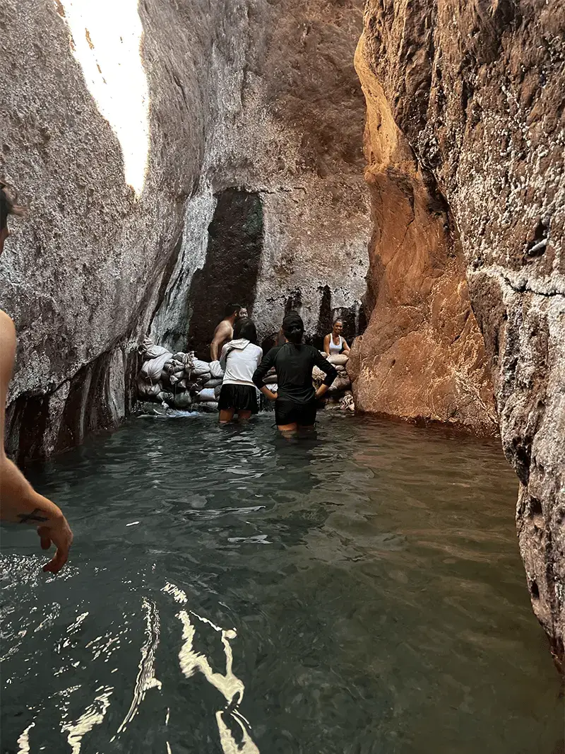 Kayakers exploring the Colorado River near Las Vegas