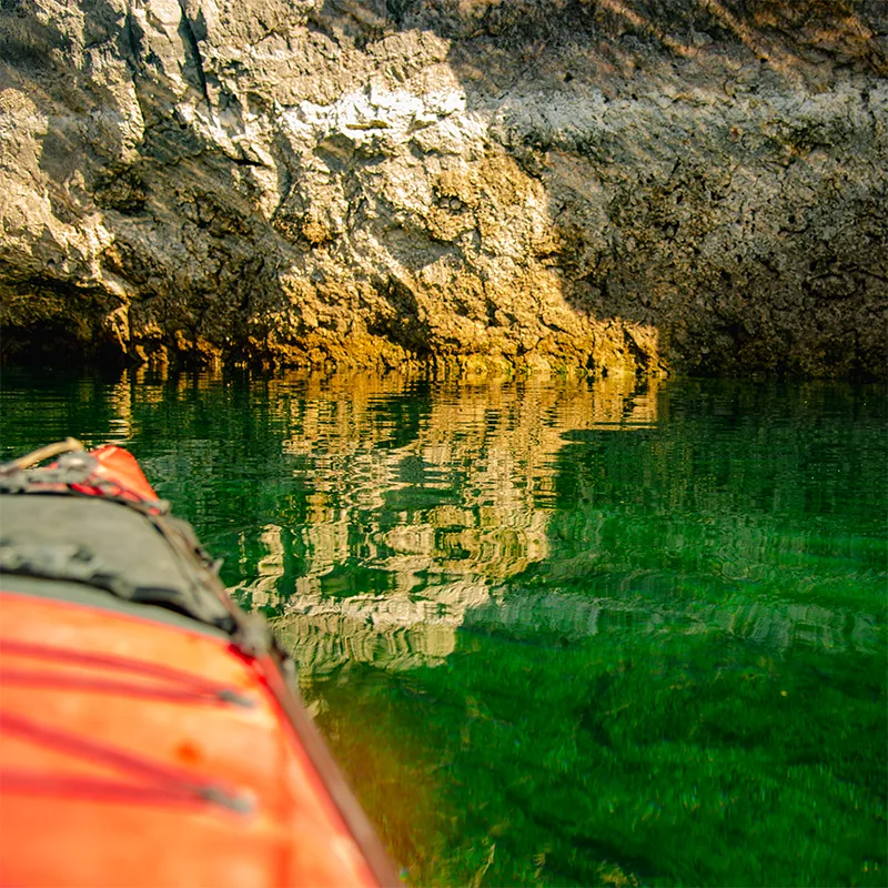 Kayaking near Emerald Cave