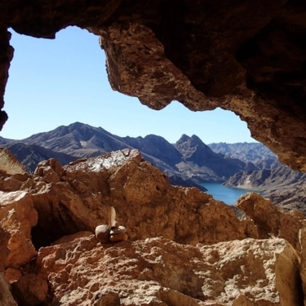 View from a cave in Black Canyon