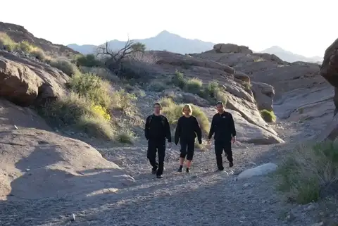 Hiking to hot springs near Hoover Dam