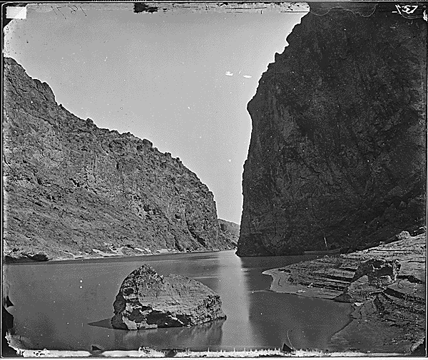 An image of the Black Canyon taken in 1871