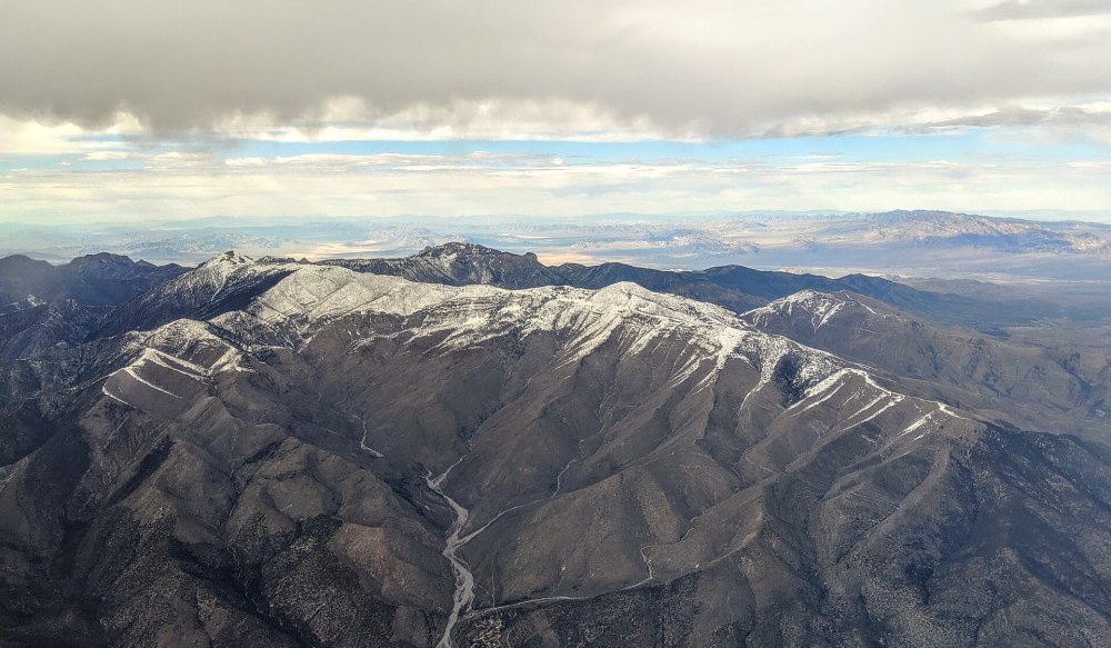 Mount Charleston with Trout Canyon in the background